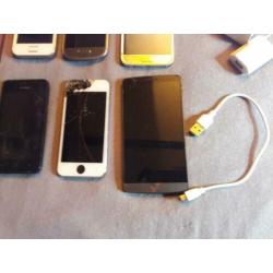 Partij 6 kapotte telefoons