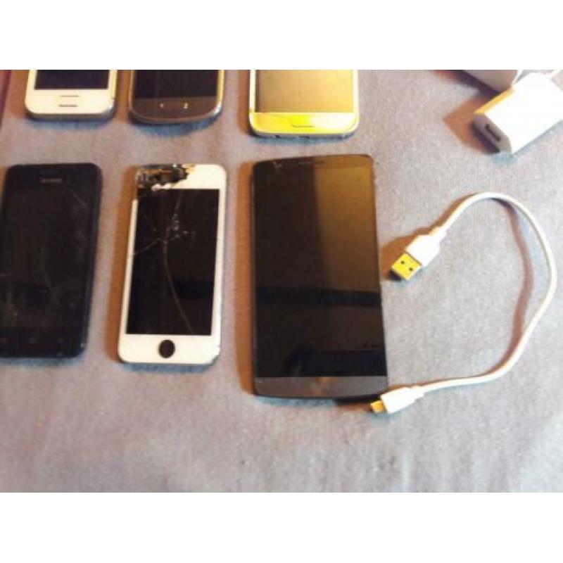 Partij 6 kapotte telefoons