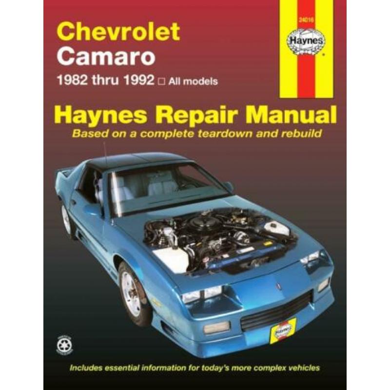 Chevrolet Camaro 1982 - 1992 Gratis verzenden in NL en Be.