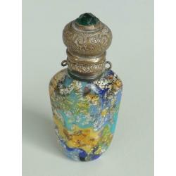 Aventurijn glas parfumflesje 19e eeuw - Victoriaans stijl