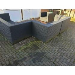 Tuinmeubelen groot model loungeset compleet