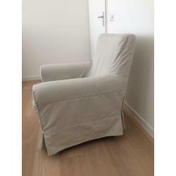 Ikea Ektorp Jennylund fauteuil stoel incl. Beige hoes
