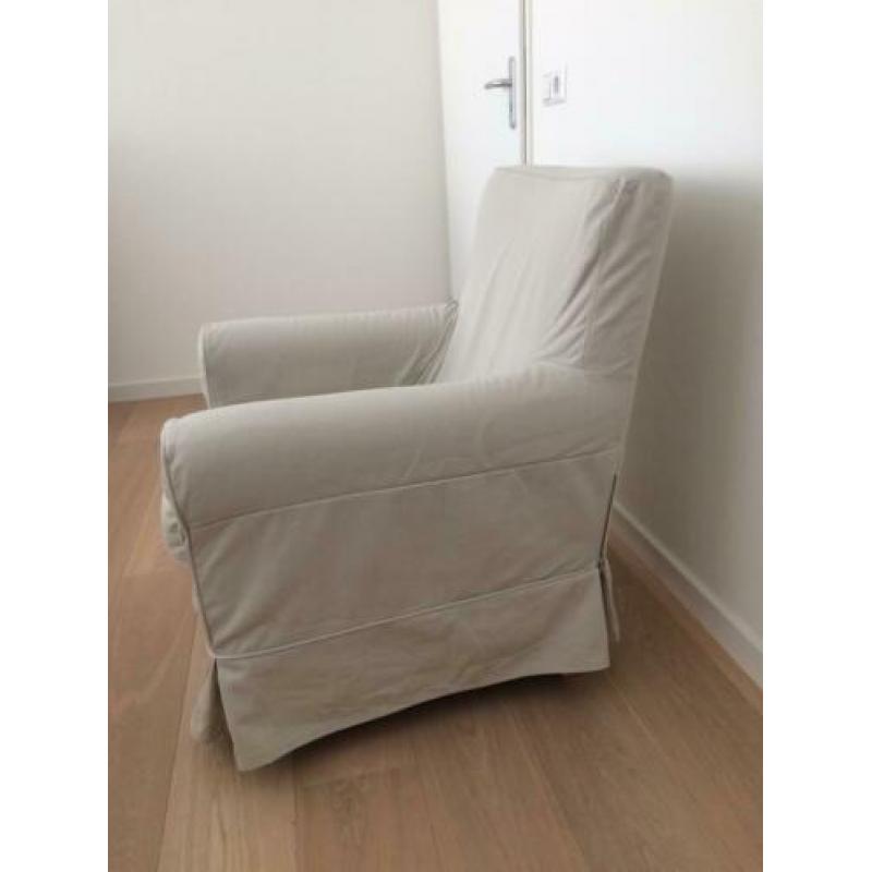 Ikea Ektorp Jennylund fauteuil stoel incl. Beige hoes