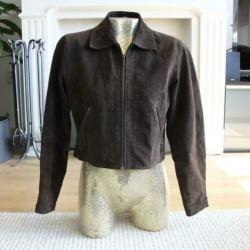 Bruin Suede Talc Jas (M) winterjas