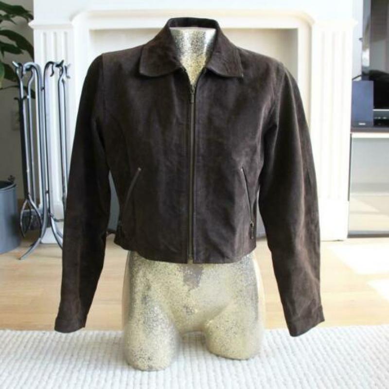 Bruin Suede Talc Jas (M) winterjas