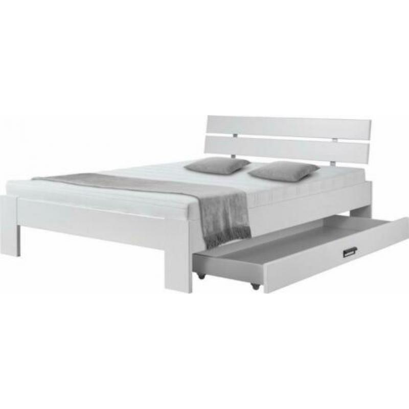 Tweepersoonsbed 140x200 MATRAS+BODEM+ Schuifdeur KLEDINGKAST