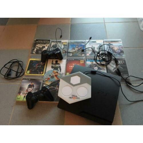 Sony Playstation 3 incl. 12 spellen + Disney infinity board