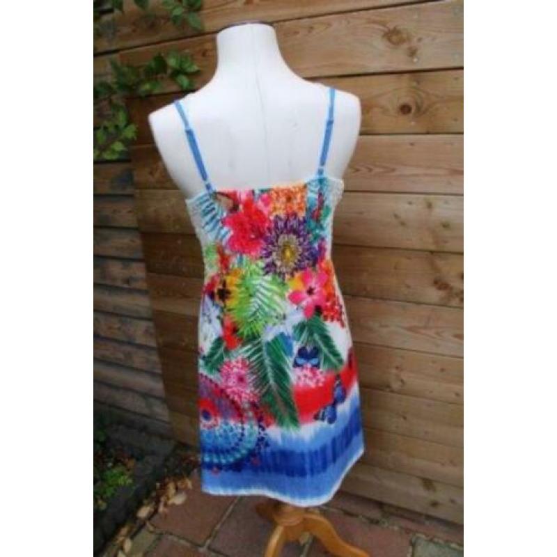 Jurk wit/ blauw 101 idees mt L-XL