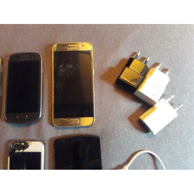 Partij 6 kapotte telefoons