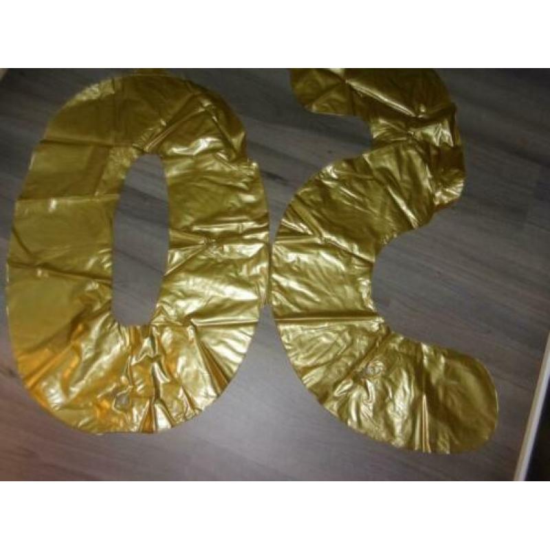 Gouden opblaascijfers 50