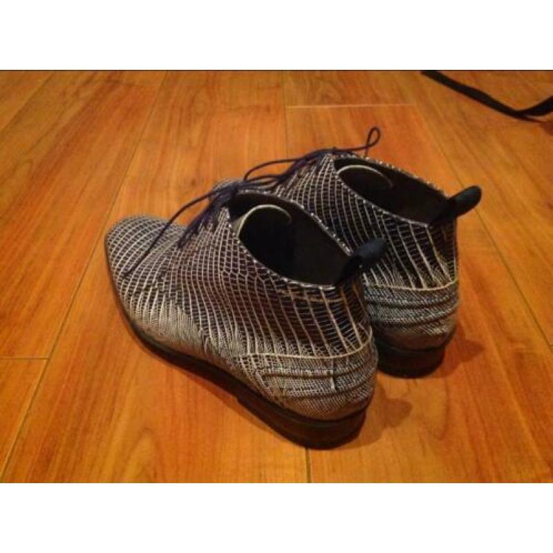 Floris van Bommel half hoge lederen schoenen, maat 7 / 41,5