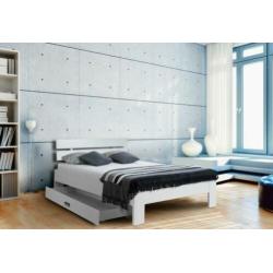 Tweepersoonsbed 140x200 MATRAS+BODEM+ Schuifdeur KLEDINGKAST