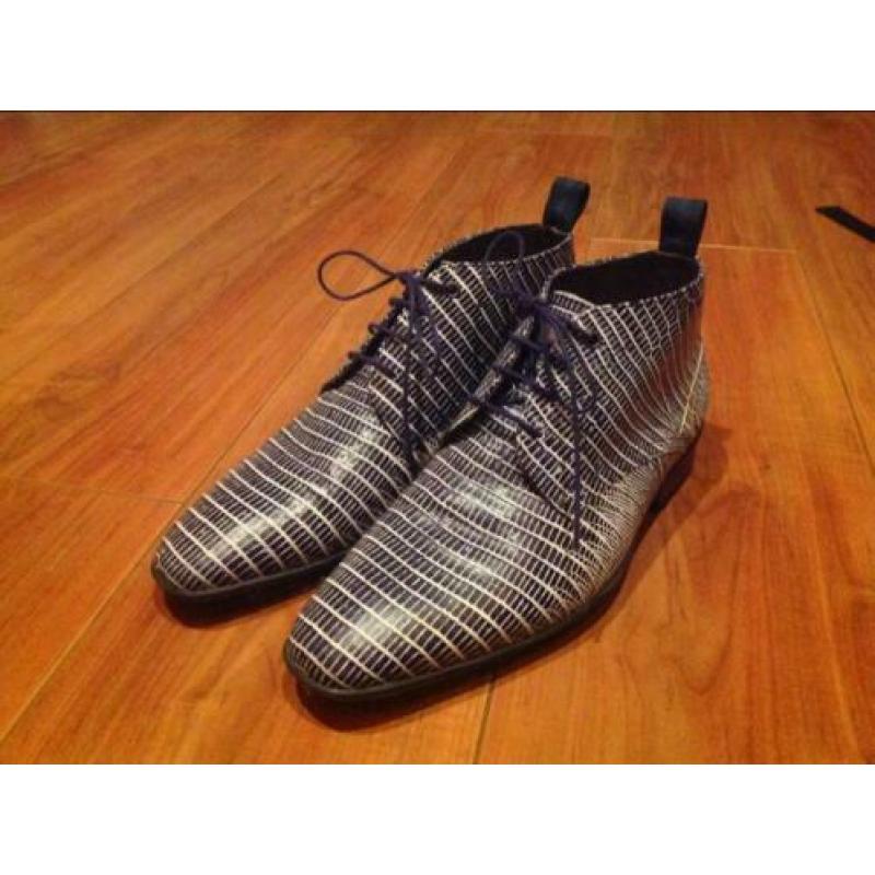 Floris van Bommel half hoge lederen schoenen, maat 7 / 41,5
