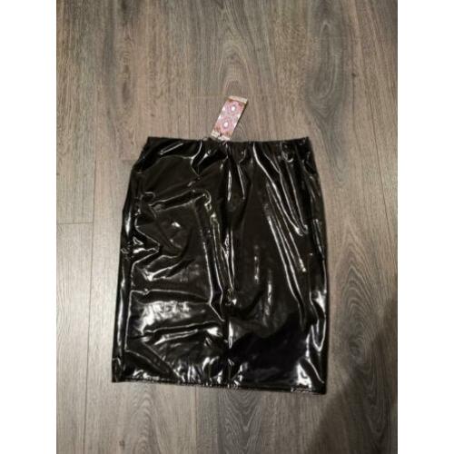 Latex rok maat M nieuw