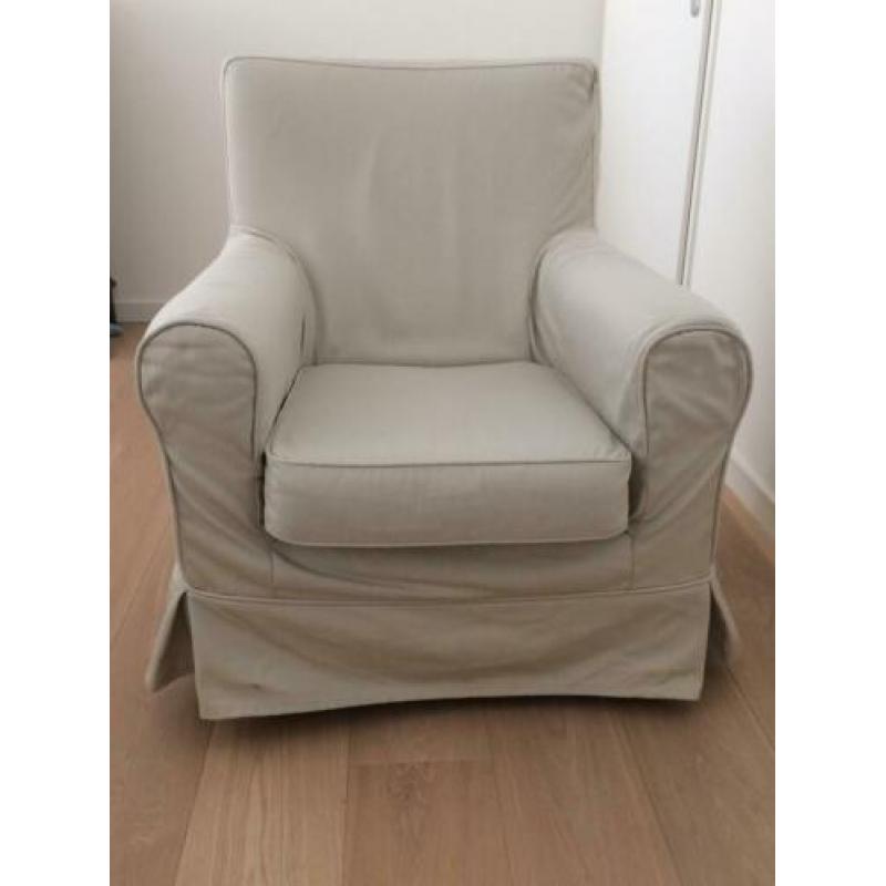 Ikea Ektorp Jennylund fauteuil stoel incl. Beige hoes