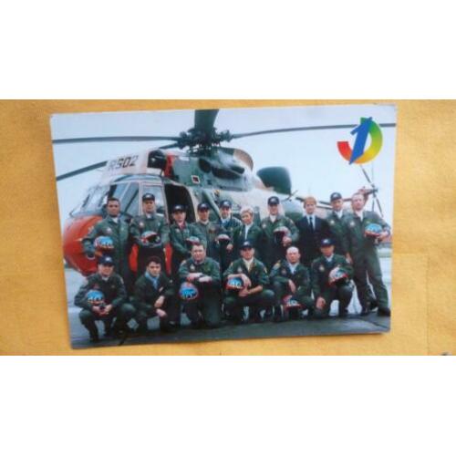 Helicopter met team ervoor (waar?)