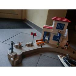 Nieuwe grote playmobil haven politie met speedboot compleet