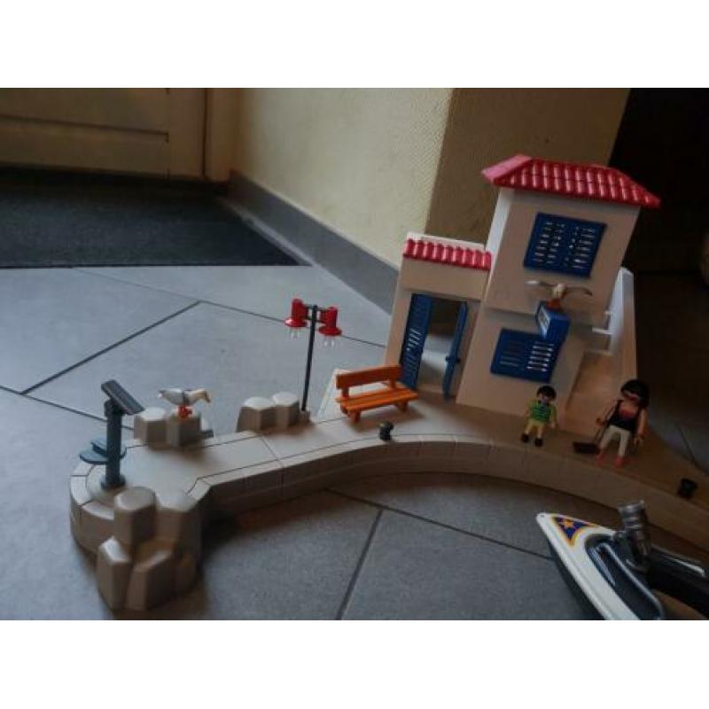 Nieuwe grote playmobil haven politie met speedboot compleet