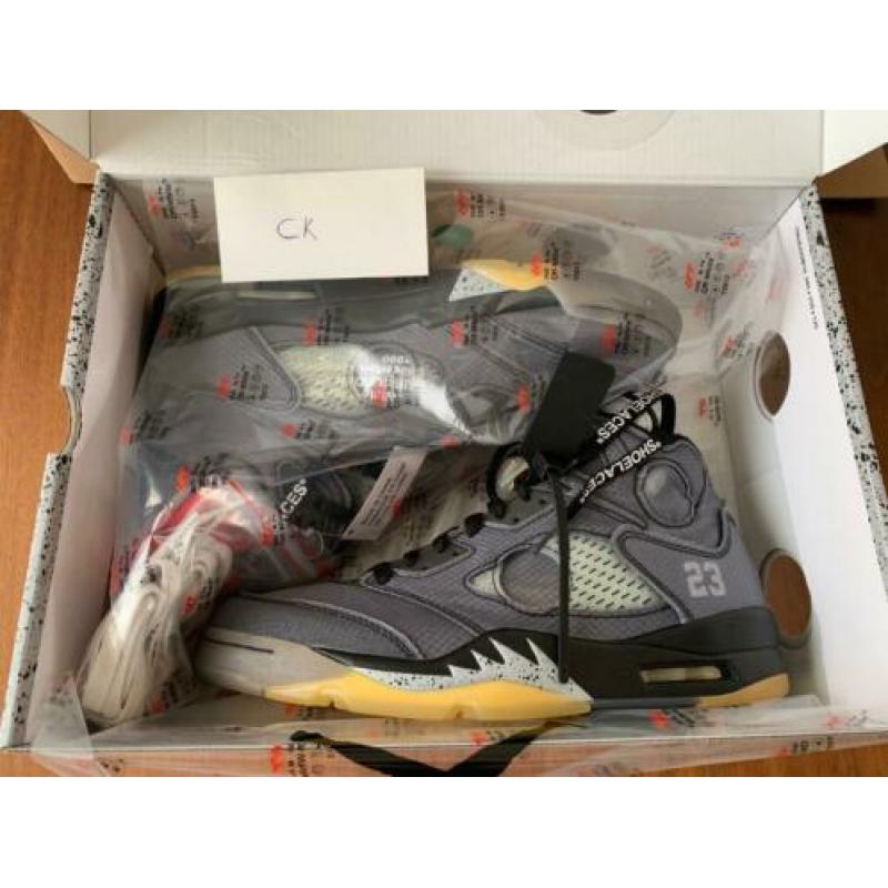 Jordan 5 Off White size 8.5 US / maat 42 EU