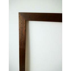 Schilderij lijst, bruin hout, sponningmaat ca. 40 x 50 cm