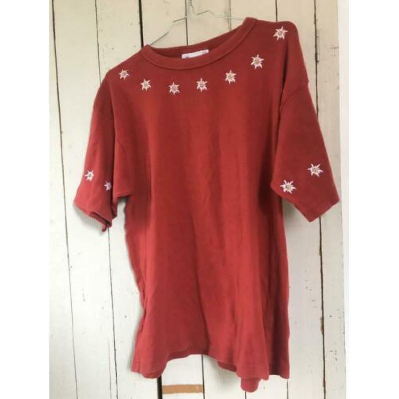 Zwitsers shirt Cotfer Genève edelweis,lederhozen carnaval