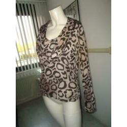 Mk33 CAROLINE BISS GEDR. APART SHIRT MET DIERENPRINT 40