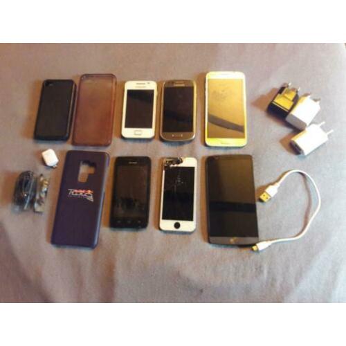 Partij 6 kapotte telefoons