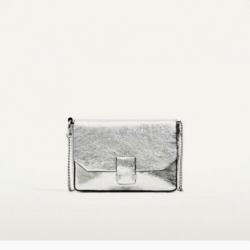 Zara crossbody tasje zilverkleur nieuw