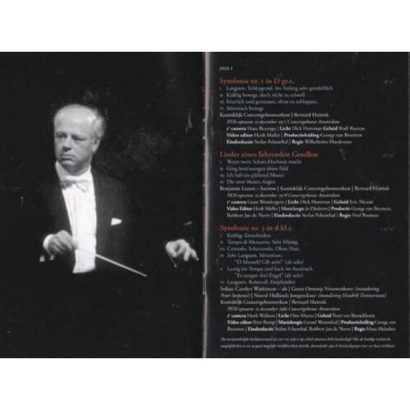 Mahler Kerst Matinees. Bernard Haitink 4 dvdbox