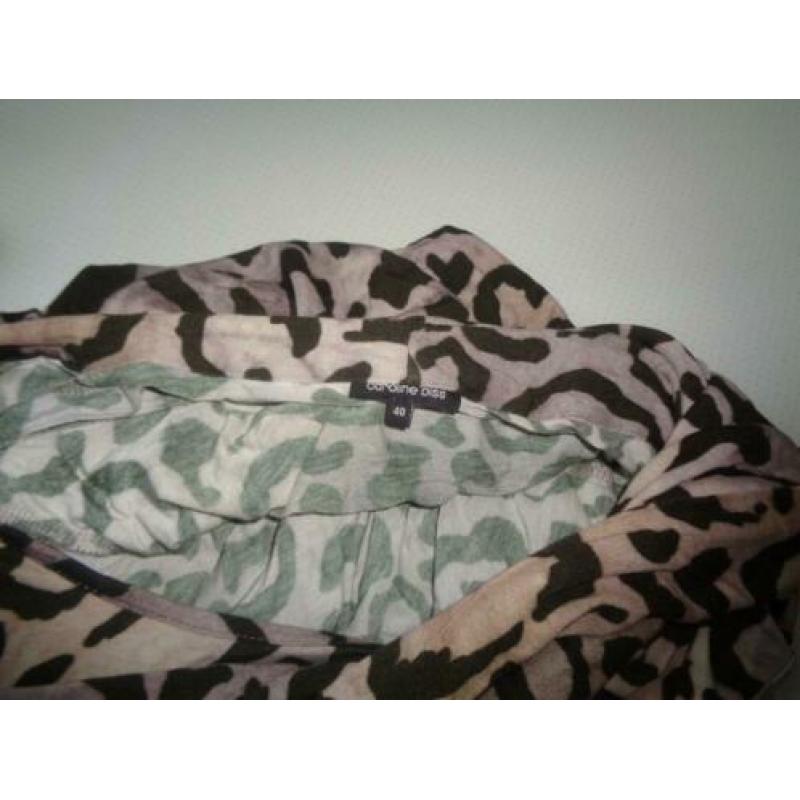 Mk33 CAROLINE BISS GEDR. APART SHIRT MET DIERENPRINT 40