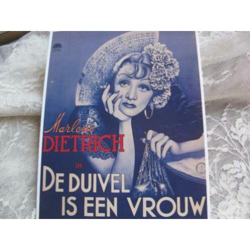 Oude Boomerang kaart - Marlene Dietrich