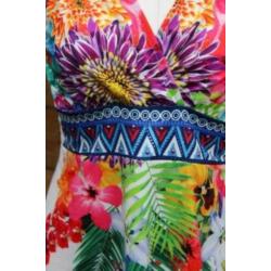 Jurk wit/ blauw 101 idees mt L-XL