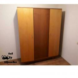 Vintage teak kledingkast kast slaapkamer kleding retro groot