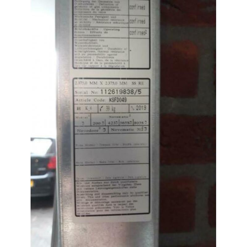 Garagedeur novoferm metalen kanteldeur 2375 mm x 2375 mm