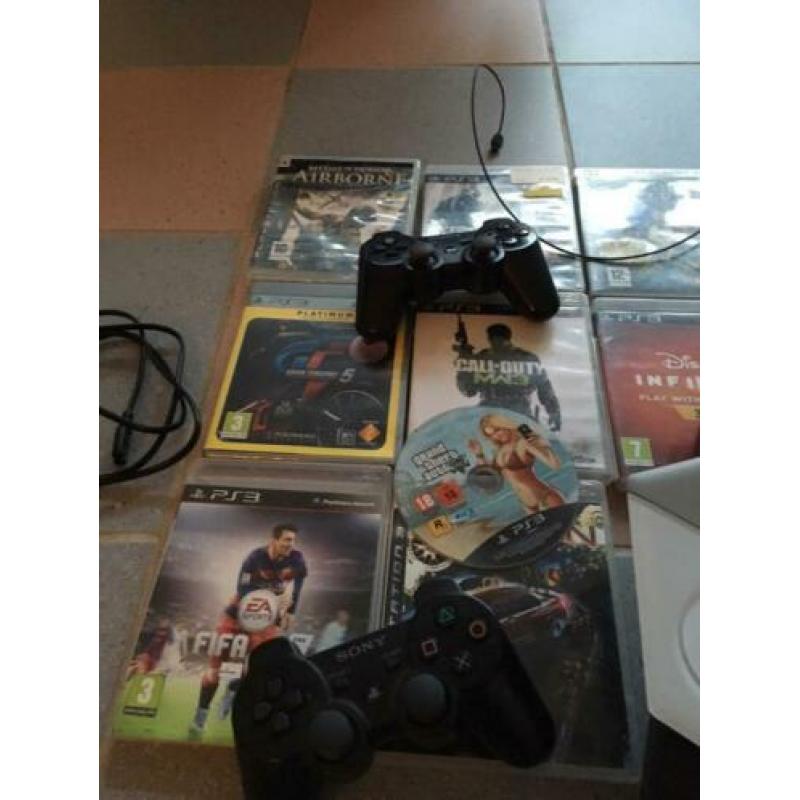 Sony Playstation 3 incl. 12 spellen + Disney infinity board