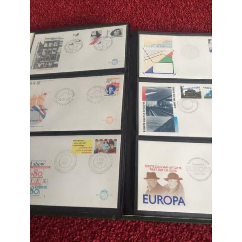 140 eerste dagenveloppen en postzegels vanaf 1980