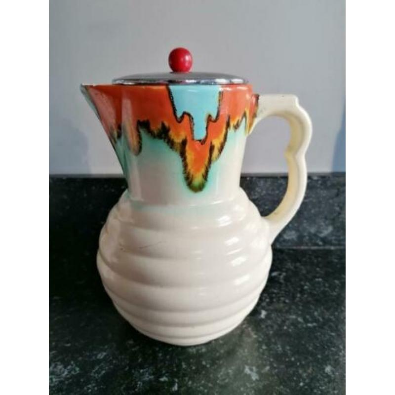 Doos vol vintage /retro vaasjes/potjes/kan/lamp rommelmarkt