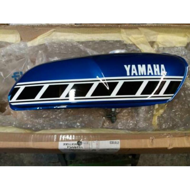 Yamaha FS1 tank zijkappen in Brigade Blue
