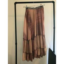 Mooie bohemian zijde rok one size