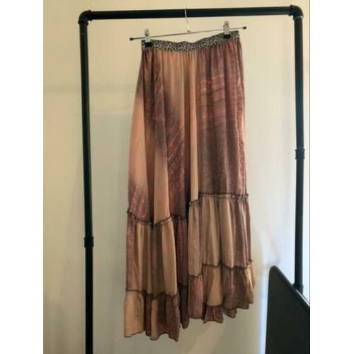Mooie bohemian zijde rok one size