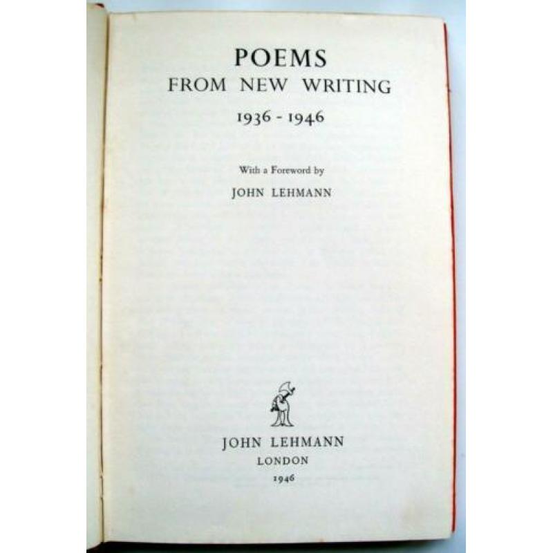 John Lehmann (editor) - Poems from New Writings 1936-1946 (E