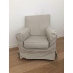 Ikea Ektorp Jennylund fauteuil stoel incl. Beige hoes