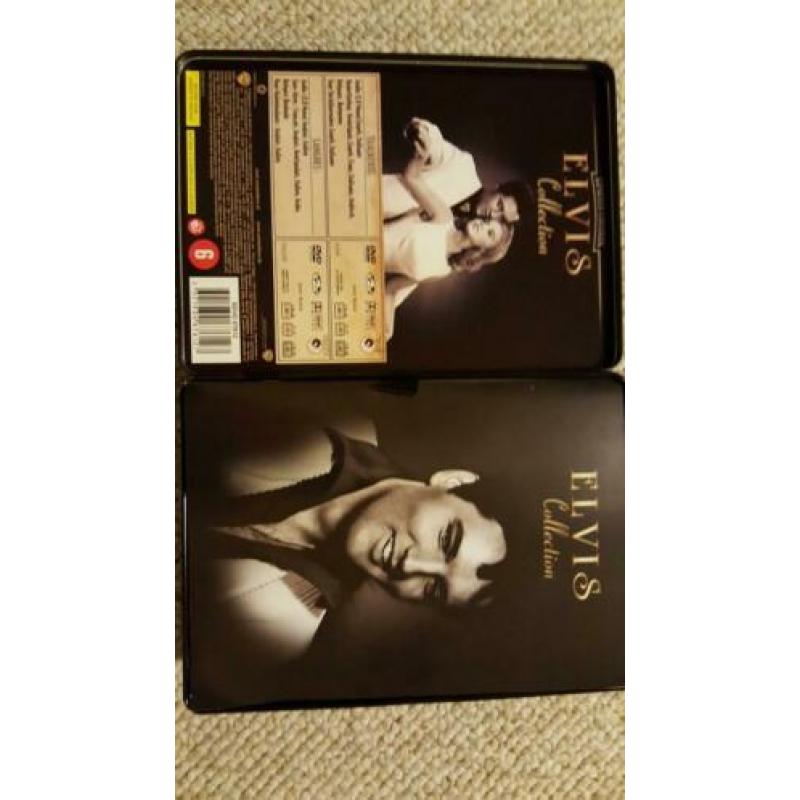 8 dvd's Elvis Presley in blikken trommel. limited edition.