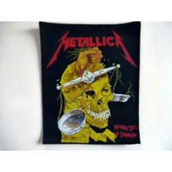 Metallica 80's vintage backpatch bp325 nieuw patch 24x35x31