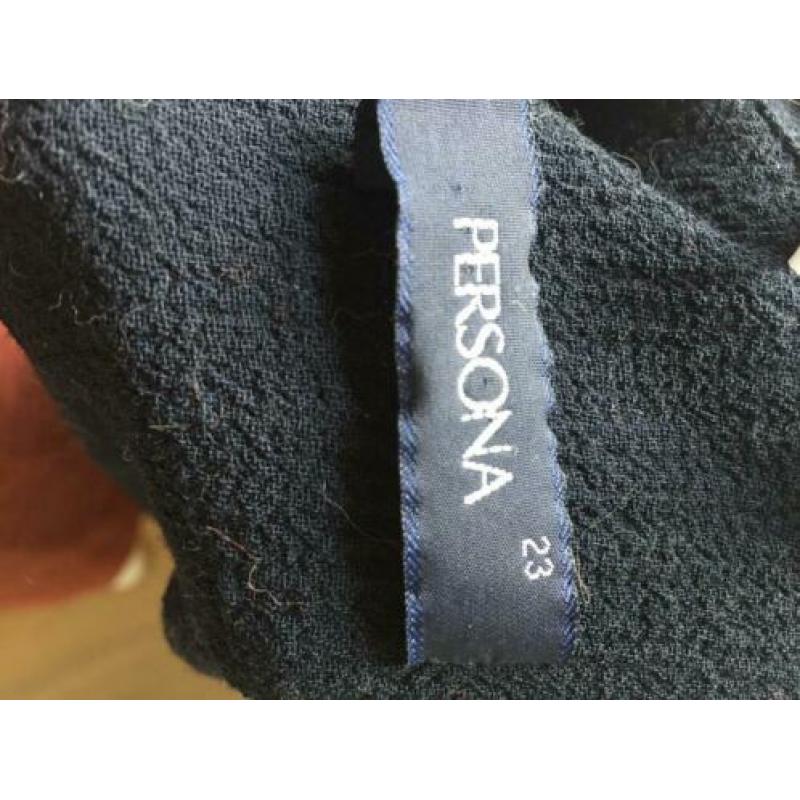 Dnkr blauwe wollen blouse jasje Max Mara/ marina Rinaldi,