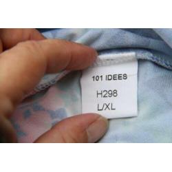 Jurk wit/ blauw 101 idees mt L-XL