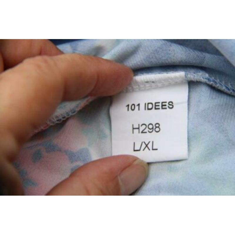 Jurk wit/ blauw 101 idees mt L-XL