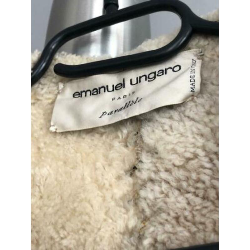 Emanual Ungaro Parallele vintage shearling jas maat S