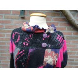 FOR HER Paris mt M fantastisch gekleurd jurkje
