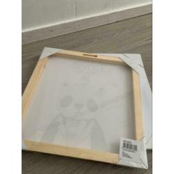 2 nieuwe canvas kinderschilderijtjes samen €5,00